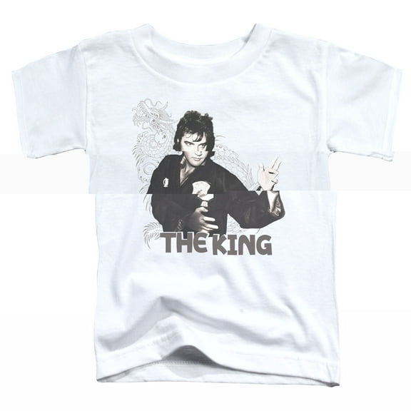 Elvis Presley Fighting King Toddler T-Shirt White