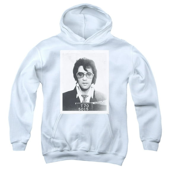 Elvis Presley Framed Youth Pullover Hoodie Sweatshirt White