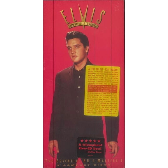 Elvis Presley - From Nashville To Memphis: The Essential 60's Masters I - 5xCD Box Set + 94 Page Booklet and RCA Record label Stamps