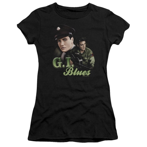 Elvis Presley - G I Blues - Juniors Teen Girls Cap Sleeve Shirt - Small