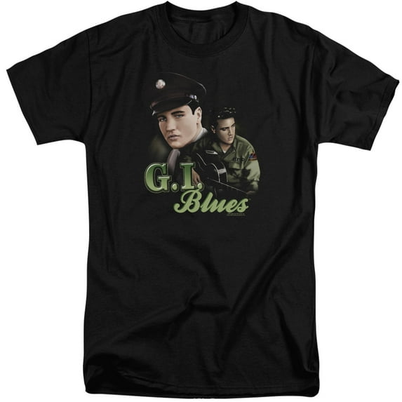 Elvis Presley G I Blues S/S Adult Tall Black