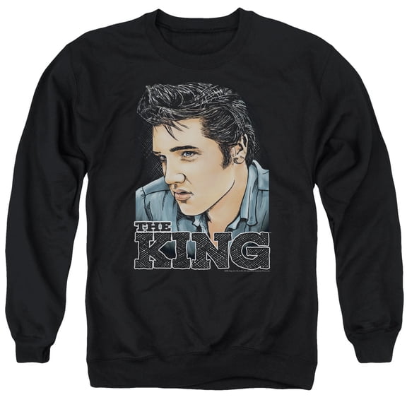 Elvis Presley - Graphic King - Crewneck Sweatshirt - Medium