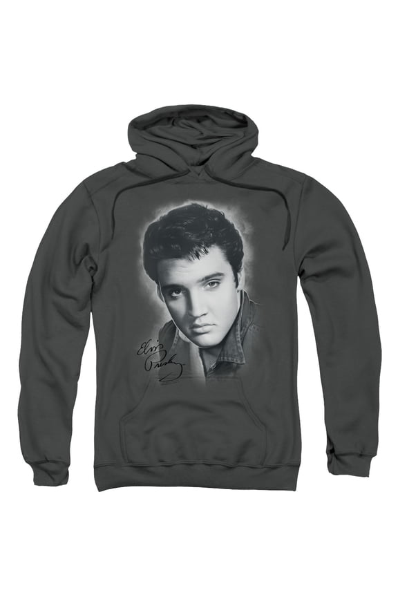 Elvis Presley - Grey Portrait - Pull-Over Hoodie - XX-Large