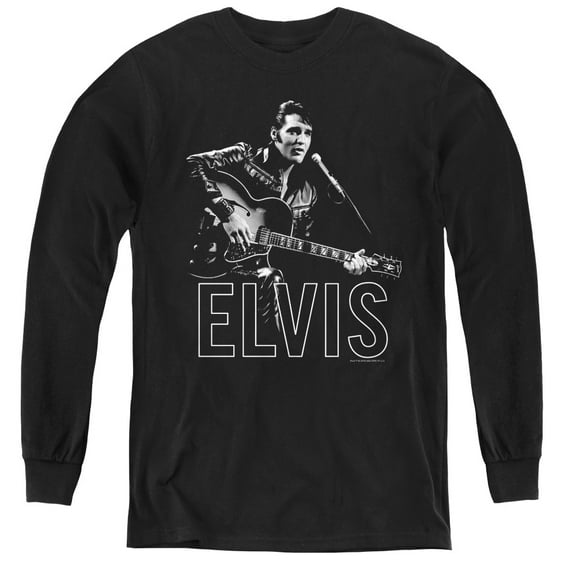 Elvis Presley - Guitar In Hand - Youth Long Sleeve Shirt - Large