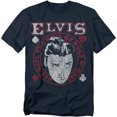 thumbnail image 1 of Elvis Presley T-Shirt Hail The King Unisex Graphic Tee For Men & Women Navy&nbsp;, 1 of 7