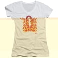 thumbnail image 1 of Elvis Presley His Latest Flame Junior Women's V-Neck T-Shirt White, 1 of 2