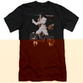 thumbnail image 1 of Elvis Presley Hit The Lights Premium Canvas Slim Fit T-Shirt Black, 1 of 2