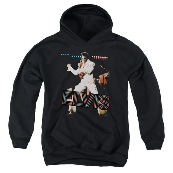 Elvis Presley - Hit The Lights - Youth Hooded Sweatshirt - Small