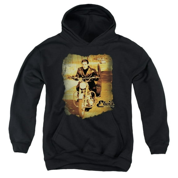 Elvis Presley - Hit The Road - Youth Hooded Sweatshirt - Medium