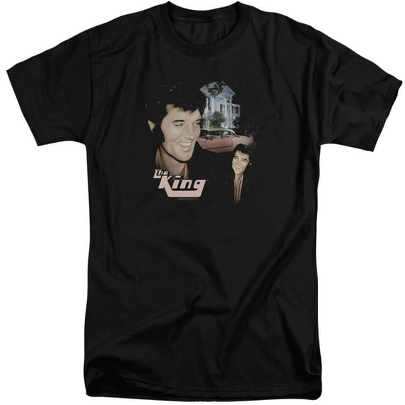 Elvis Presley Home Sweet Home S/S Adult Tall Black