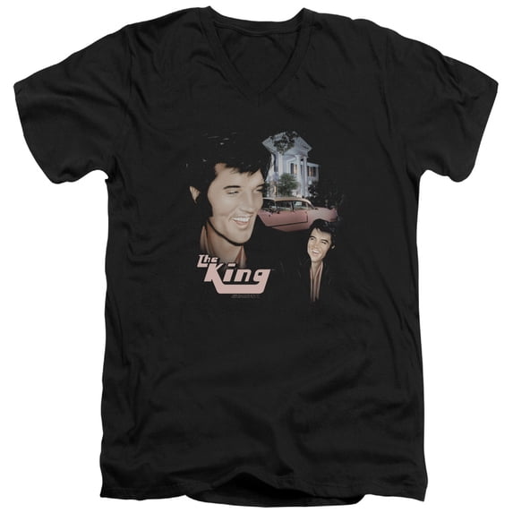 Elvis Presley Home Sweet Home V-Neck T-Shirt Black