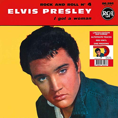 Elvis Presley I Got A Woman #4 (Red 7" vinyl EP) Records & LPs