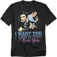 thumbnail image 1 of Elvis Presley T-Shirt I Want You Unisex Graphic Tee For Men & Women, 1 of 7