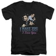 thumbnail image 1 of Elvis Presley I Want You V-Neck T-Shirt Black, 1 of 2