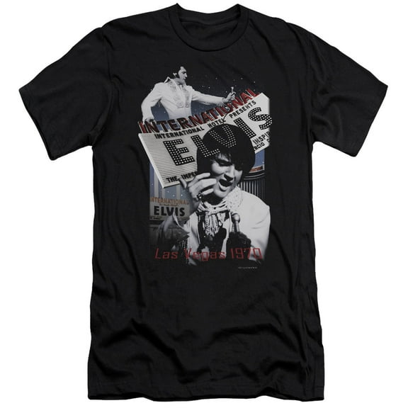 Elvis Presley - International Hotel - Premium Slim Fit Short Sleeve Shirt - XX-Large