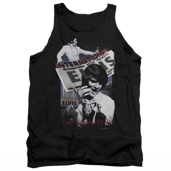 Elvis Presley International Hotel Tank Top Black