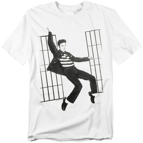Elvis Presley Men's Jailhouse Rock T-shirt Medium White