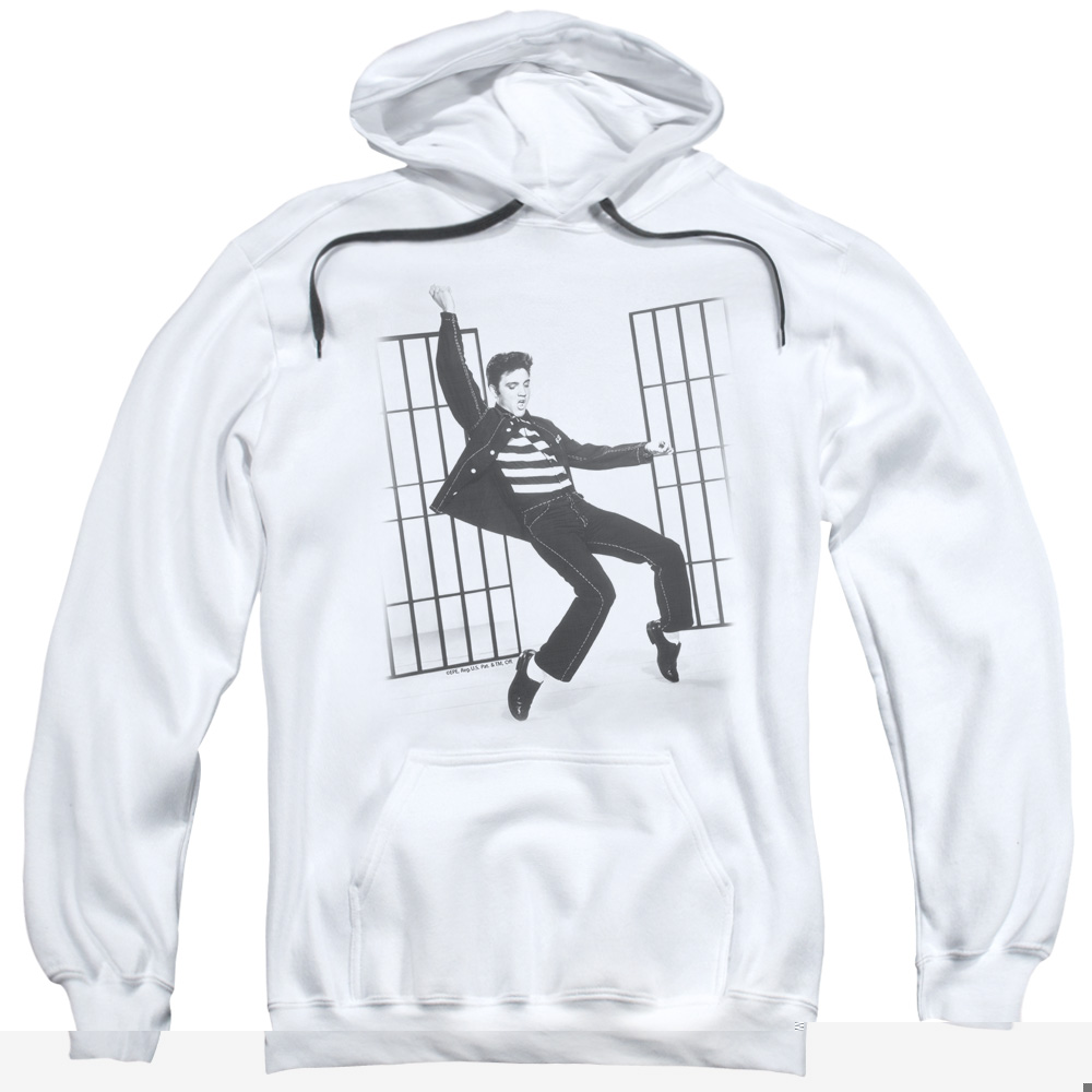 thumbnail image 1 of Elvis Presley Jailhouse Rock Pullover Hoodie Sweatshirt White, 1 of 2