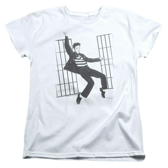 Elvis Presley Jailhouse Rock S/S Women's T-Shirt White