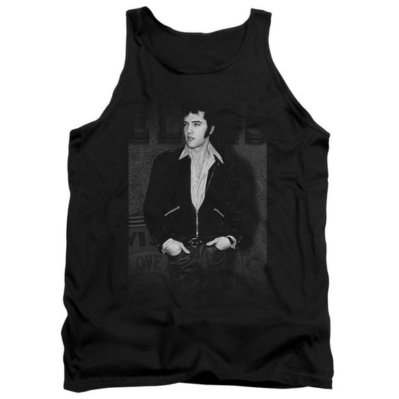 Elvis Presley Just Cool Adult Tank Top Black