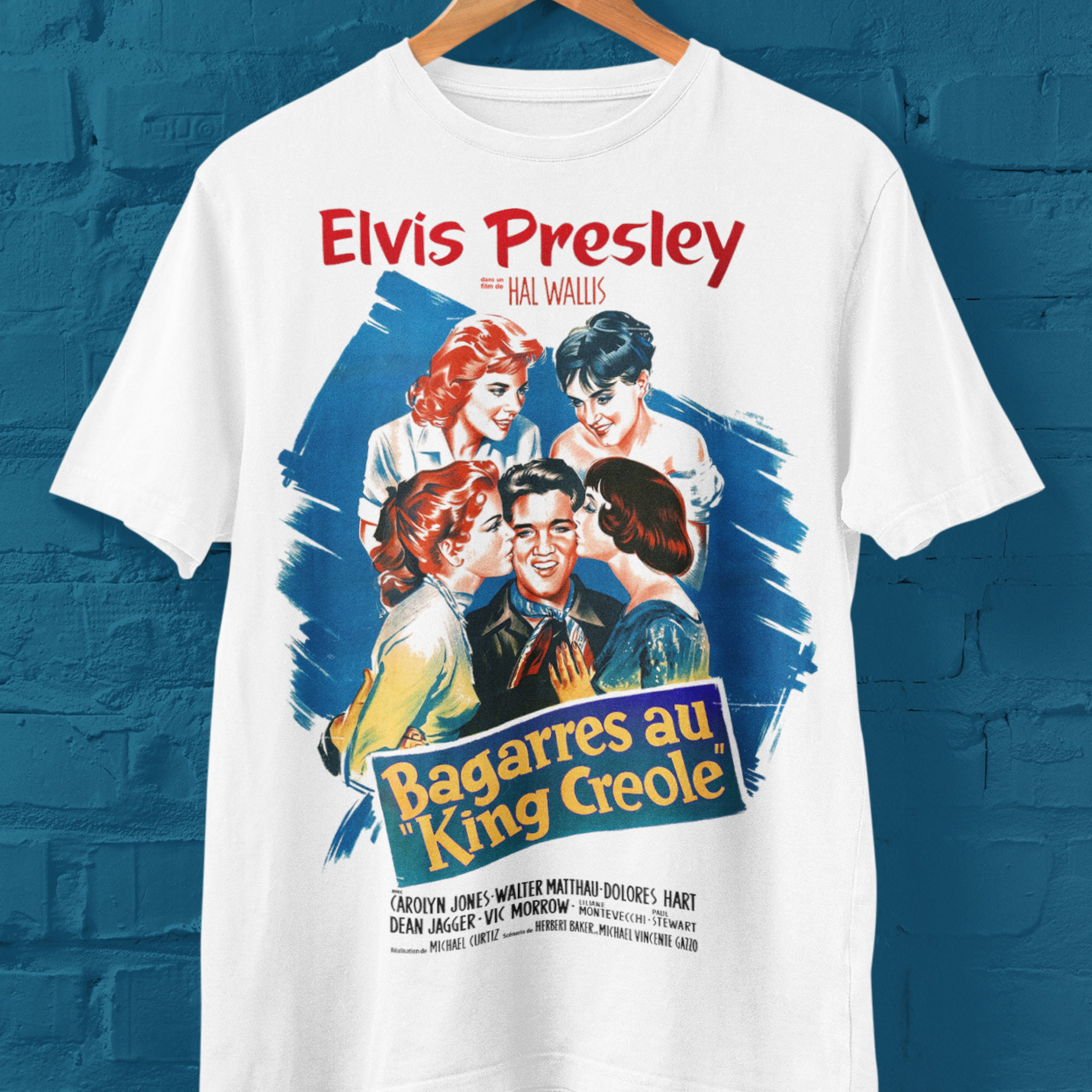 Elvis Presley King Creole French Movie Poster Tee TShirt