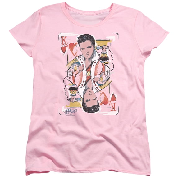 Elvis Presley - King Of Hearts - Women's Short Sleeve Shirt - Small
