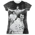 thumbnail image 1 of Elvis Presley King Of Rock N Roll Icon Legendary Junior Front Print Tee, 1 of 2