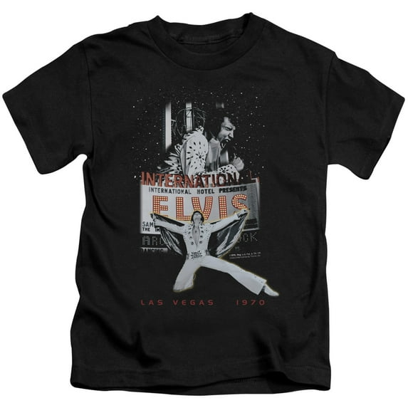 Elvis Presley - Las Vegas - Juvenile Short Sleeve Shirt - 5/6