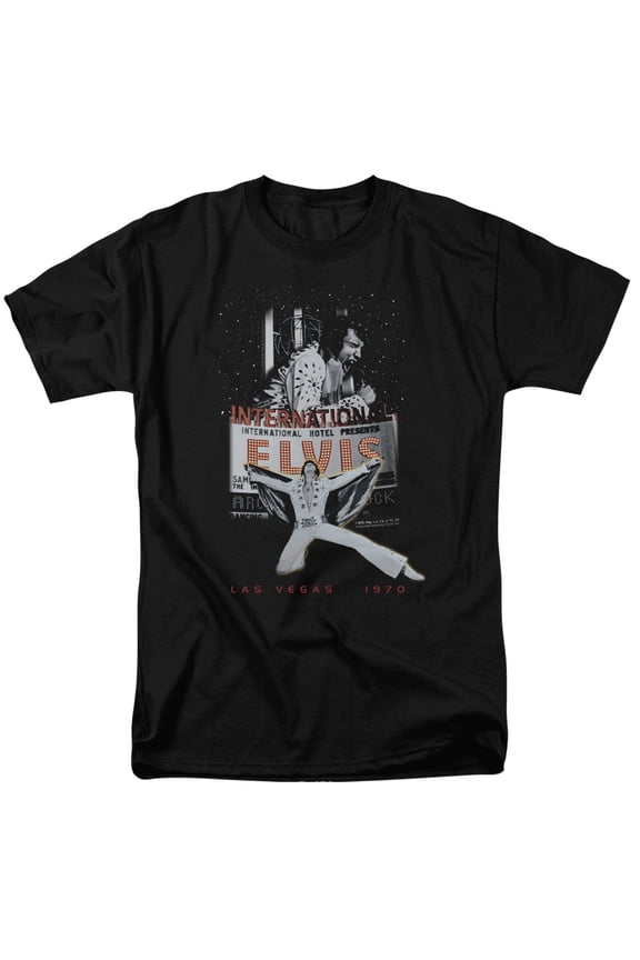Men's Live In Vegas T-shirt Medium Black