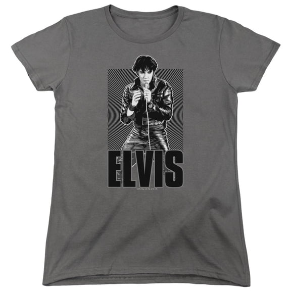 Elvis Presley - Leather - Women's Short Sleeve Shirt - Medium