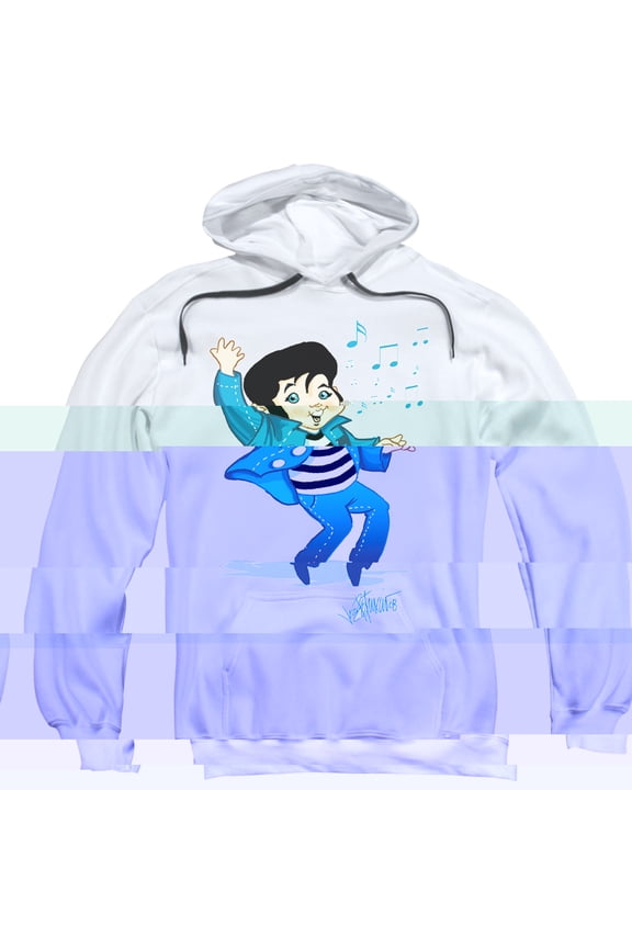 Elvis Presley Lil Jailbird Pullover Hoodie Sweatshirt White