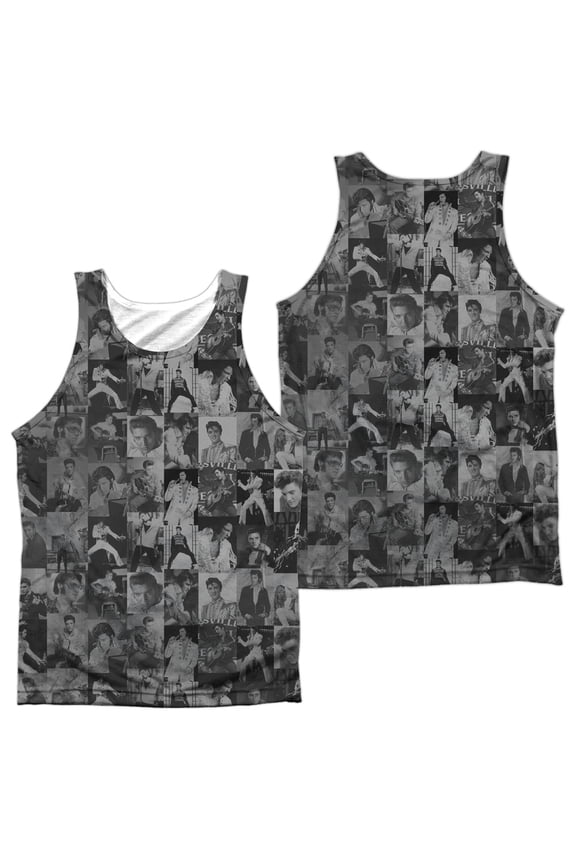 Elvis Presley Men's  Tcb Crowd Mens Tank White
