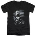 thumbnail image 1 of Elvis Presley Motorcycle Adult V-Neck T-Shirt Black, 1 of 2