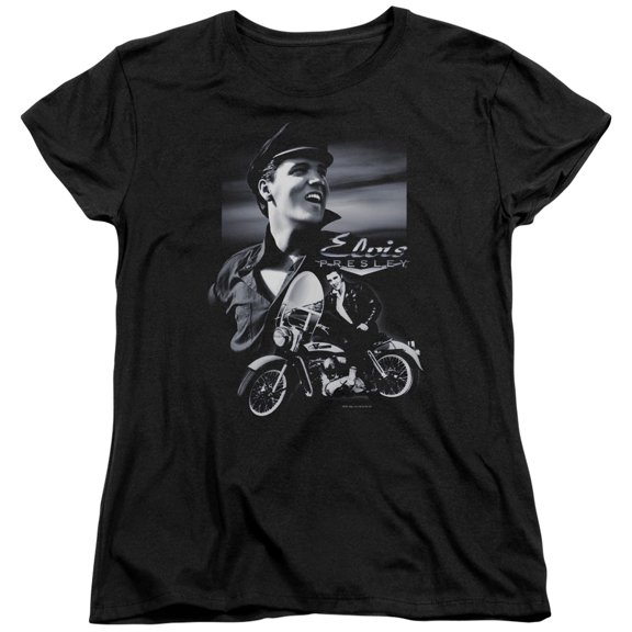 Elvis Presley - Motorcycle - Women's Short Sleeve Shirt - Medium