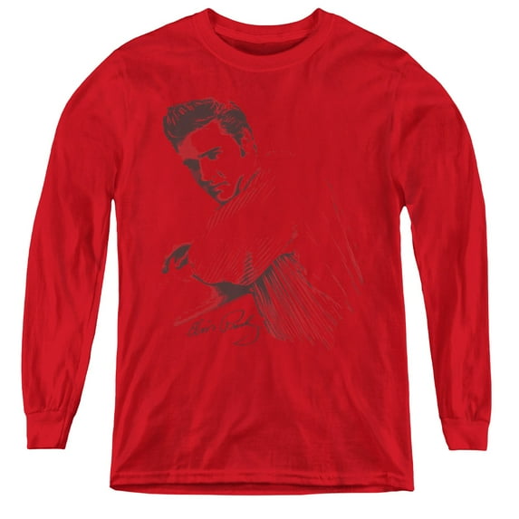 Elvis Presley - On The Range - Youth Long Sleeve Shirt - X-Large