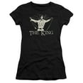 thumbnail image 1 of Elvis Presley Ornate King Premium Junior Women's Sheer T-Shirt Black, 1 of 2