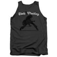 thumbnail image 1 of Elvis Presley Overprint Adult Tank Top T-Shirt Charcoal, 1 of 2