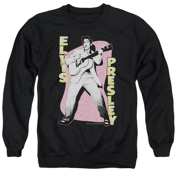 Elvis Presley - Pink Rock - Crewneck Sweatshirt - Large