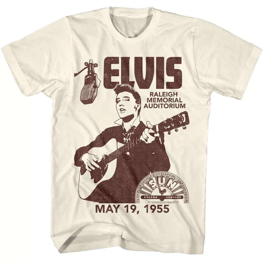 Elvis Presley Raleigh Memorial Auditorium Men's T Shirt Sun Records