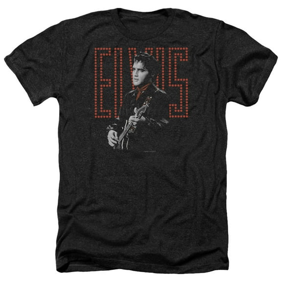 Elvis Presley - Red Guitarman - Heather Short Sleeve Shirt - Medium