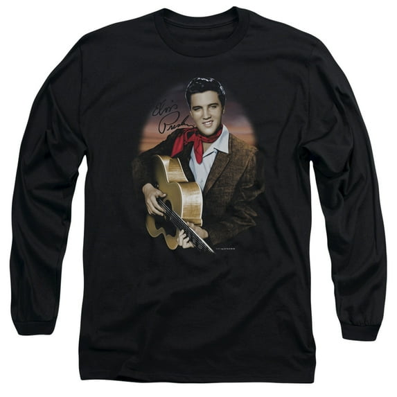 Elvis Presley - Red Scarf #2 - Long Sleeve Shirt - Medium