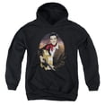 thumbnail image 1 of Elvis Presley Red Scarf 2 Youth Pullover Hoodie Sweatshirt Black, 1 of 2
