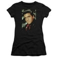 thumbnail image 1 of Elvis Presley - Red Scarf - Juniors Teen Girls Cap Sleeve Shirt - Large, 1 of 2