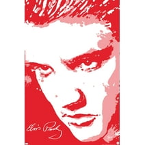Elvis Presley - Red Wall Poster, 22.375" x 34"