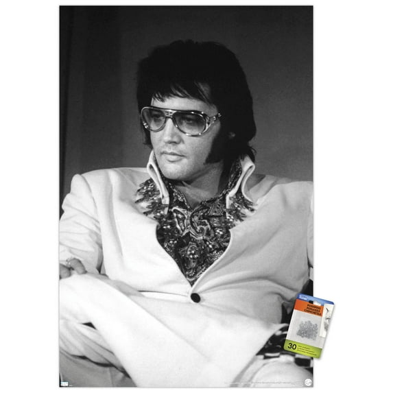 Elvis Presley - Resting Wall Poster with Pushpins, 22.375" x 34"