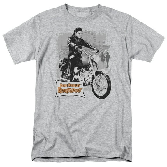 Elvis Presley Men's Roustabout Poster T-shirt Small Heather