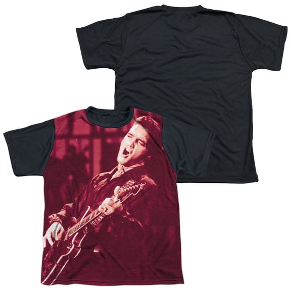 Elvis Presley Scratched 68 Youth Sublimated T-Shirt White