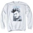 thumbnail image 1 of Elvis Presley Script Sweater Adult Crewneck Sweatshirt White, 1 of 2
