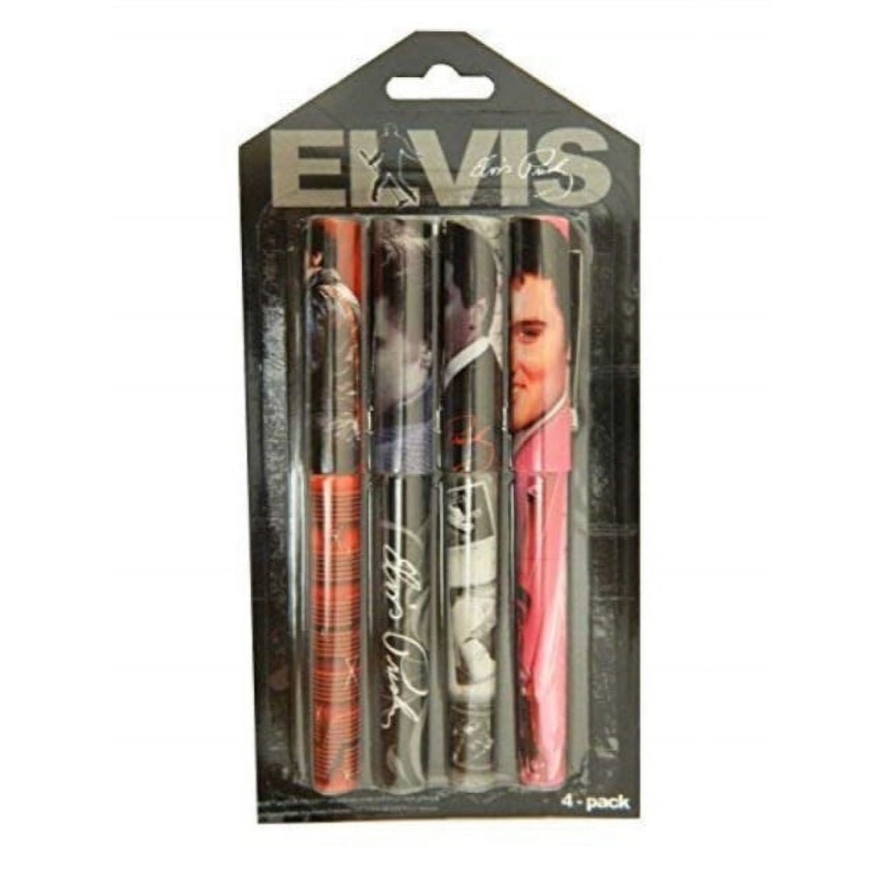 Elvis Presley Set of 4 pens With Iconic Elvis Imagery