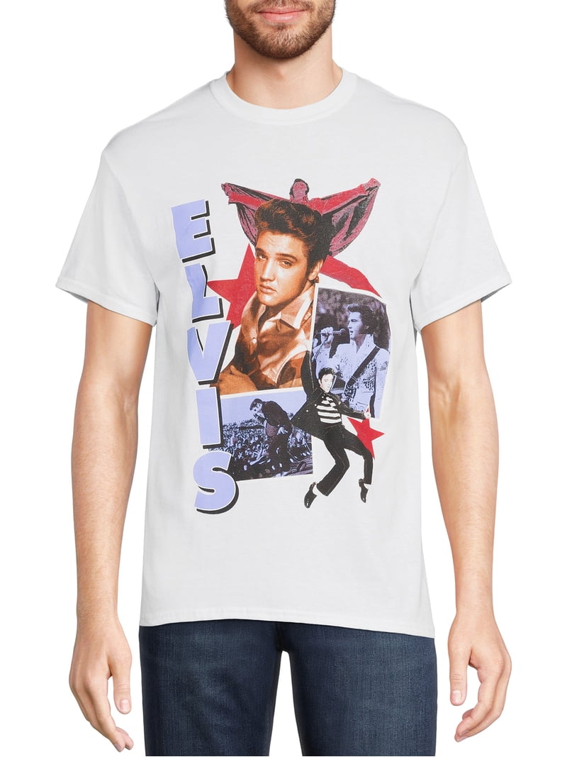 GILDAN Elvis Presley グラフィックTシャツ Elvis Presley Short Sleeve Graphic Pullover Crew Neck Relaxed Fit
